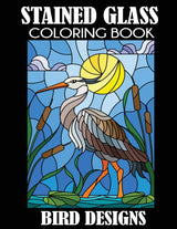 Stained Glass Coloring Book: Bird Designs Creative Coloring