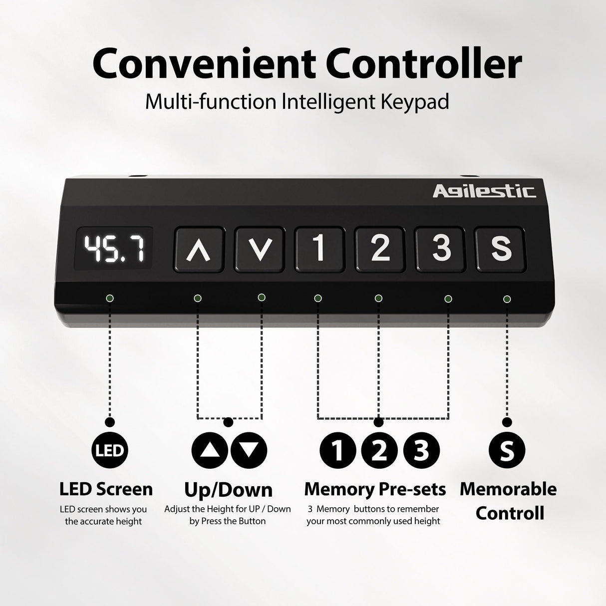 Agilestic 59 Inch L Shaped Standing Desk Adjustable Height, Electric Corner Standing Desk, Sit Stand Computer Table with Splice Board, Rustic Brown Agilestic