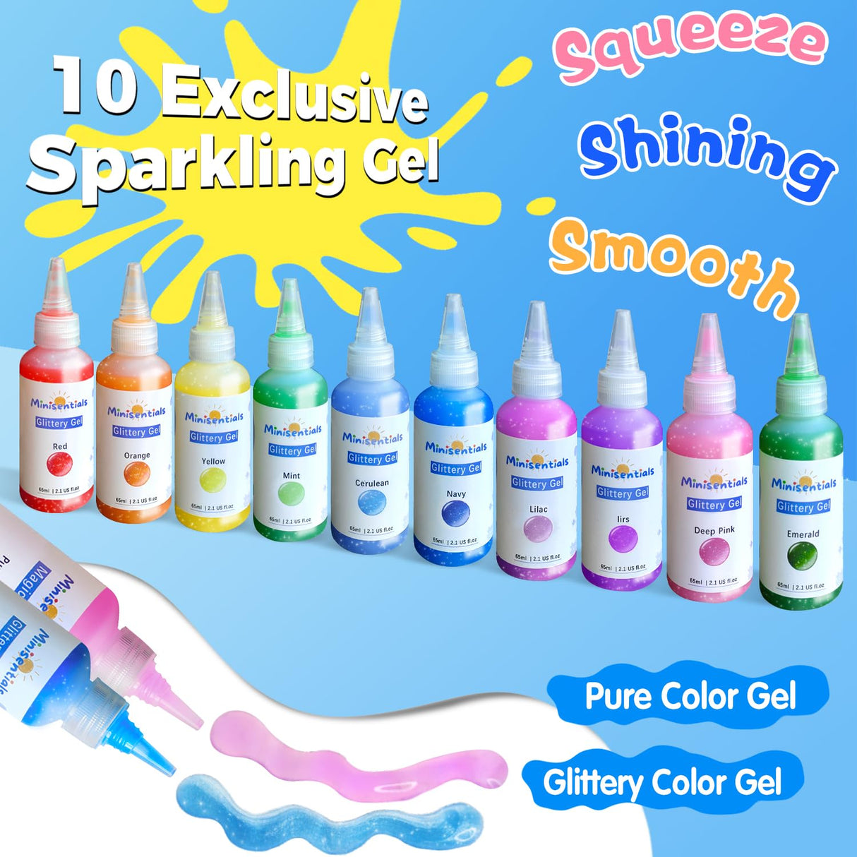 Magic Water Elf Toy Kit - 20 Magic Gels Aqua Water Fairy Pets - DIY Squishy Maker Toys - Creative Art Crafts Kits for Kids Activities - Birthday Gifts for Girls Boys Ages 6 7 8 9 10 Years Old MINISENTIALS