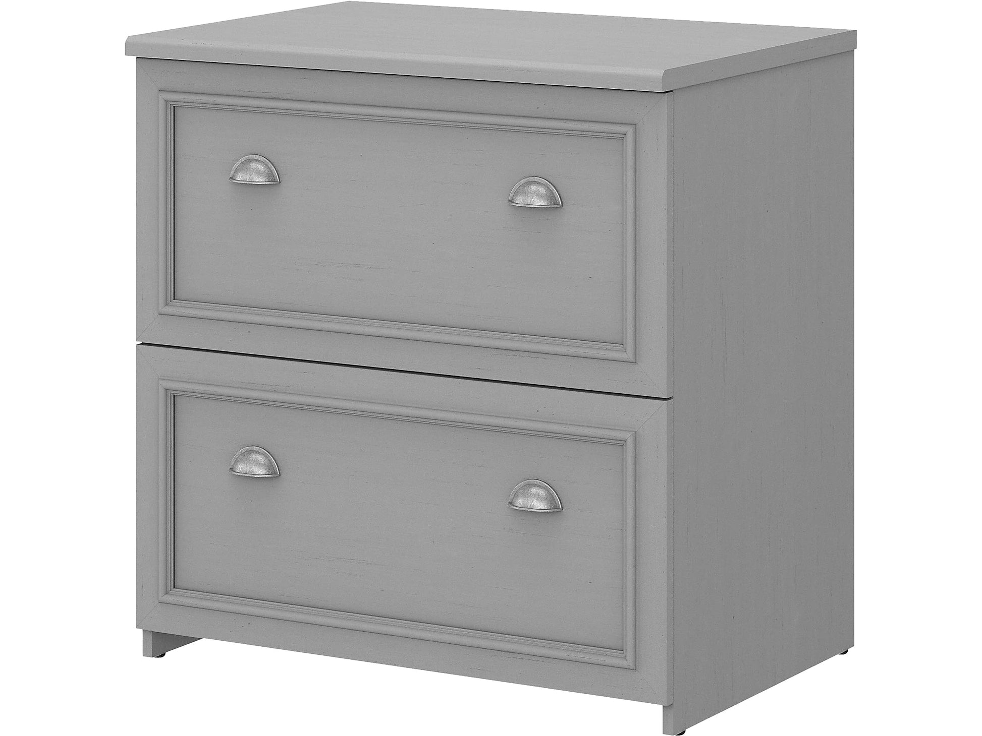 Bush Furniture BSH24468203 Somerset 2-Drawer Lateral File Cabinet, Letter/Legal, Cape Cod Gray, 30-Inch - WoodArtSupply