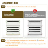 Convend Stylish Cat Litter Box Enclosure, Modern Hidden Litter Box Furniture with Tall Legs, Side Entrance, and Dual Use as End Table for Living Room or Bedroom (White & Gold) Convend