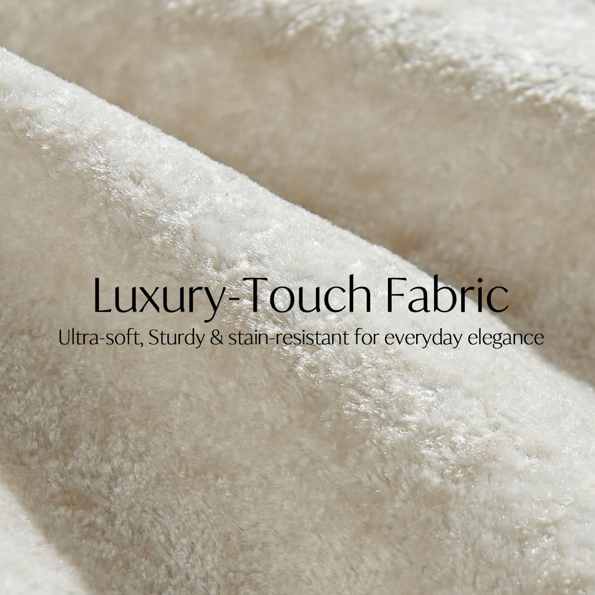 Vamcheer Modular Sectional Cloud Couch, Utra Soft U Shaped Couch with 2 Movable Ottoman, Deep Seat Boneless Couches for Living Room Bedroom, No Assembly Required, Beige Vamcheer