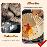 100-Pack Disposable Air Fryer Liners, 7.9 Inch, Non-Stick & Oil-Resistant Snuktw