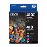 EPSON 410 Claria Premium Ink High Capacity Black & Standard Color Cartridge Combo Pack (T410XL-BCS) Works with Expression Premium XP-530, XP-630, XP-640, XP-7100, XP-830 Epson