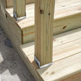 6 PCS 4x4 Post Anchor Base Adjustable Wood Post Brackets, Metal Post Base Holder for Concrete for Deck Patio/Gazebo/Pergola,Adjustable Galvanized Post Bracket Yantuo