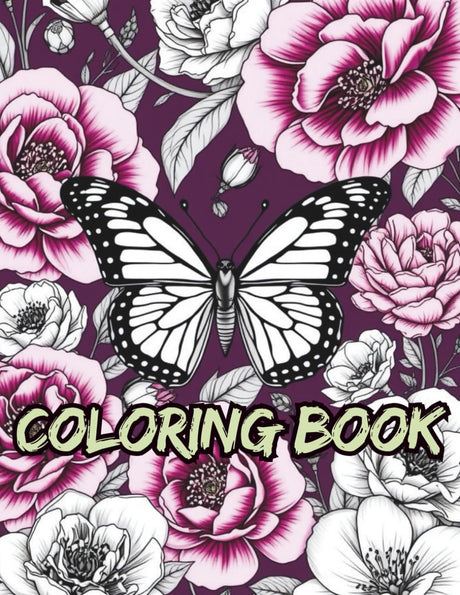 Butterfly and Flower Coloring Book for Adults: 55 Stress-Relieving Designs for Mindfulness, Relaxation, and Art Therapy – Beautiful Butterflies and ... and color – one mindful page at a time.) Majosta