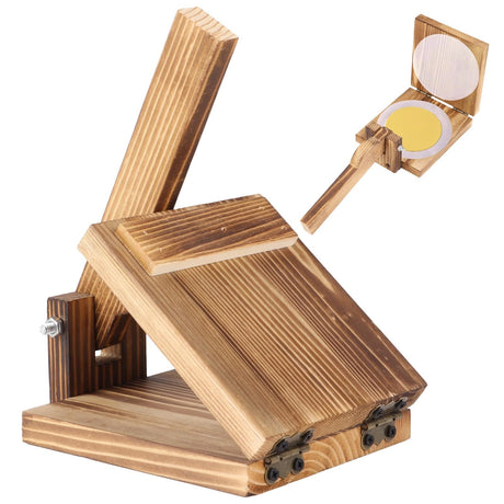 Solid Wood Tortilla Maker, 6.5 X 5.1 Inches Rectangle Vintage Charcoal Hardwood Tortilla Press, Wood Flour Tortilla Press Labor-Saving For Homemade Mexican Tortillas, Roti, Burritos, Tacos Chewtoyo