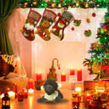 Sunnyglade 3PCS 18" Christmas Stocking Classic Large Stockings Santa, Snowman, Reindeer Xmas Character for Family Holiday Christmas Party Decorations Sunnyglade