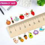 Mckanti 150PCS Bracelet Charms, Silver Bracelet Gold Plated Enamel Charms Pendants for Necklace Bracelet Jewelry Making and Crafting Mckanti