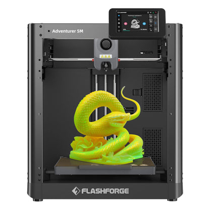 FLASHFORGE Adventurer 5M 3D Printer,600mm/s Max Speed Core XY 3D Printers with Auto Leveling,280°C Direct Extruder, 3s Detachable Nozzle, Dual-Sided PEI Platform,Dual Cooling, for Home,Kids,B - WoodArtSupply