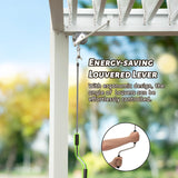 Domi Louvered Pergola 10X10FT, Aluminum Pergola with Adjustable Louvered Roof and Drainage Gutter, Outdoor Pergola Gazebo for Patio, Backyard, Deck, White domi outdoor living