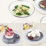 FOYO Oven Basics Glass Plate Set, 10 inch Round Tempered Glass Pie Dish, Set of 2 FOYO