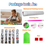 Cartoon Friends Large Diamond Painting Kits for Adults - 5D Diamond Art Kits for Adults Kids Beginner,DIY Full Drill Diamond Dots Rhinestone with Tools Accessories for Home Wall Decor Gifts 36x12inch JYLMOOD