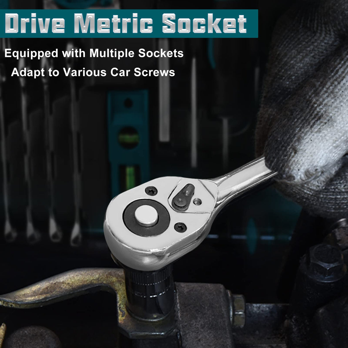 Sundpey Home Tool Kit 257-PCs - Household Basic Repair Tool Set for Men Women - General Hand Mechanic's Tool Set & Screwdriver Set & Wrench Set & Socket & Portable Tool Box Storage Case Blue Sundpey