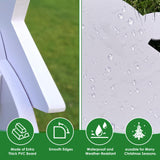 Outdoor Nativity Set for Outdoor Christmas Decorations, 45in Weather Resistant PVC Nativity Set, Large Holy Family with The Sheep and Donkey for Front Yard and Lawn Christolab