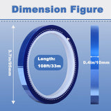 KIWIHUB 3 Rolls 10mm x33m(108ft) Heat Tape for Sublimation,Blue High Temperature Heat Resistant Tape,Heat Transfer Tape for Heat Press Vinyl,No Residue KIWIHUB