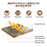 GARTOO 10’ x 13’ Upgraded Wall-Mounted Gazebo, Aluminum Outdoor Patio Lean to Gazebo Pergola with Roof, Gazebo Canopy Awnings to House for Garden, Lawn, Backyard Deck and More GARTOO