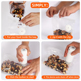 2025 New Handheld Vacuum Sealer for Food storage, Sous Vide and Meal Prep. 1 vacuum machine 2 compact containers and 4 reusable bags, 7-piece Set. Extending freshness up to 5 times longer MolaMolamoy