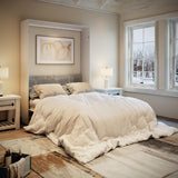 Farmhouse Murphy Bed Queen, 85" Wall Bed Folds to Save Space, Concealed Bed Frame with Hydraulic Rod and Wall Mounted Features for Apartment/Office/Guest Room Bobve