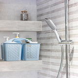 Tiawudi Portable Shower Caddy, Caddy Organizer with Handle, Plastic Shower Basket Hold Soap, Shampoo, Hair Supplies and Beauty Products, Cleaning Supplies Organizer for Home, Dorm, Shelf and Cabinet Tiawudi