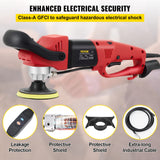 VEVOR Wet Polisher Grinder, Variable Speed 4" & 5" Diamond Polishing Pads, Buffing Machine with 78.7" Water Pipe Adapter & Splash Shield, Electronic Concrete Stone for Title Floor Countertop CE VEVOR
