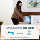 LINENSPA Memory Foam Mattress Topper - 2 Inch Gel Infused Memory Foam - Plush Feel - Cooling and Pressure Relieving - CertiPUR Certified - Dorm Room Essentials - Twin Size Linenspa