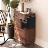 HARDROCK Biometric Slider Gun Safe for Handgun,Hidden Fingerprint Gun Safe Box for Home Nightstand Desk Bedside,Wall Mounted Lock Quickly Access Sliding Door Pistol safes,PIN Code Key HARDROCK