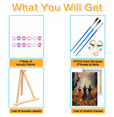 Meothan Framed Paint by Numbers Kits for Adults, Halloween Paint by Number for Adults Beginners, Paint by Numbers Kits on Canvas with Framed and Easel for Home Wall Decor 11.8x15.7inch (Witch) Meothan