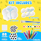 Sea Shell Painting Kit for Kids, Christmas Birthday Gifts for Girls Boys Toys for Ages 4 5 6 7 8 9, Children DIY Creative Activity Art Toys with Refrigerator Magnets, 4-12 Year Old Arts & Crafts Gifts WODEER