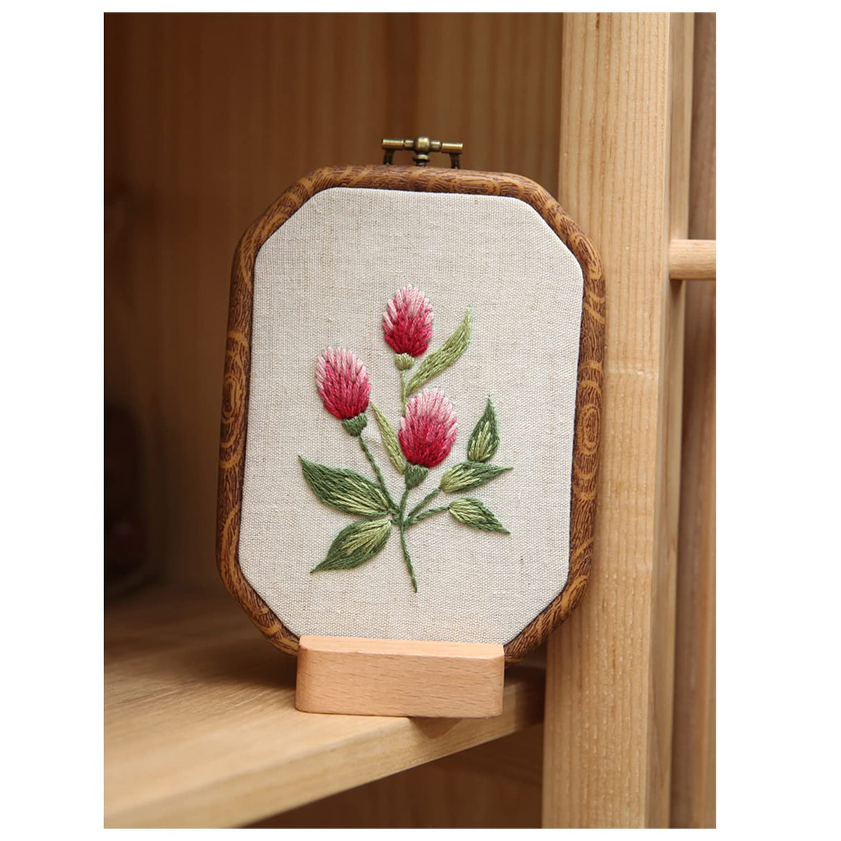 Maydear 3 Pack Embroidery Starter Kit with Pattern, Stamped Cross Stitch Kits for Beginners Adults with Embroidery Hoop and Instructions, Hand Embroidery Kit (B Set Embroidery Starter Kit) Maydear