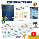 Smartivity Earth-Sun-Moon Space Toy for Kids 8-14 Years Old | Interactive 3D Model Ideas for Boys & Girls | DIY STEM Science Toys for 8,9,10,11,12,13,14 I Wooden Engineering Game Smartivity