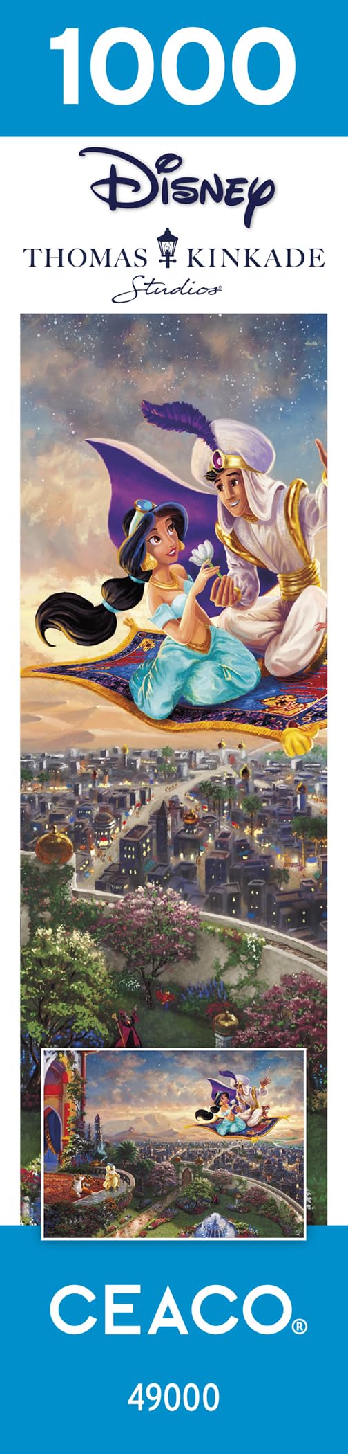 Ceaco - Disney - Thomas Kinkade - Aladdin - 1000 Piece Jigsaw Puzzle