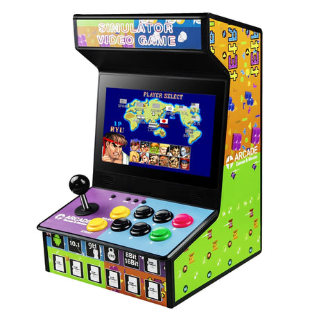 Handheld Arcade Game Console -10 Inch Mini Arcade Machine Cabinet - Classics Mini Player -Retro Games Included -Tabletop and Bartop Support for TV Output, Birthday Present Gift for Kids NBCP