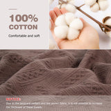 Luxury Decorative Hand Towels Bathroom: 2 Packs 14X30 100% Cotton Turkish Absorbent Soft Face Towel Set for Boho Bathroom Decor Kitchen Hotel Spa Farmhouse Guest Tea Gift (Cream White, 14"x30") YoulerTex