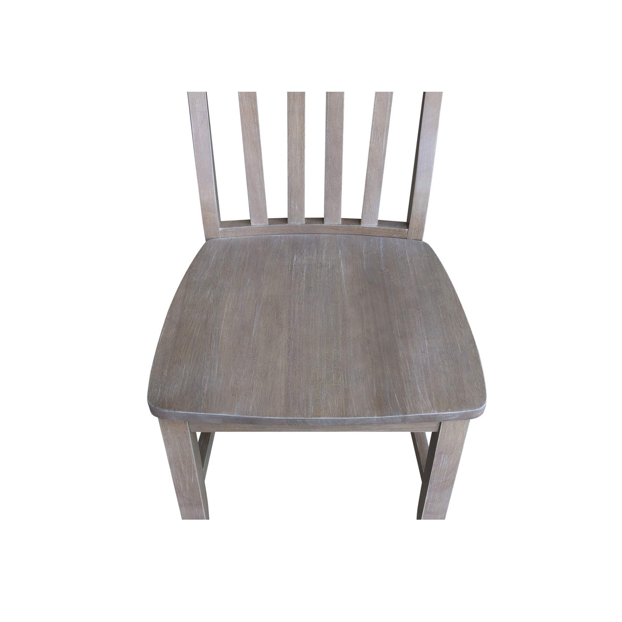 International Concepts Set of Two Cafe Dining Chairs, Washed Gray Taupe IC International Concepts
