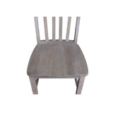 International Concepts Set of Two Cafe Dining Chairs, Washed Gray Taupe IC International Concepts
