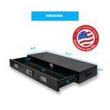 Pochar Under Bed Gun Safe Drawer for AR Rifle - Long Storage Case for Car Trunk Gun Storage - Rifle Safes for Home Rifle and Pistols, Horizontal and Vertical Gun Safe POCHAR