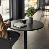 Pazidom Round Bar Table 40" Height Modern High Top Pub Table with Solid Top & Sturdy Metal Base, Cocktail Table for Bistro, Home, Kitchen or Dining Room, Black Pazidom