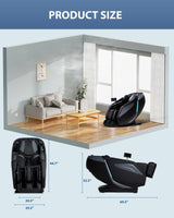 MeitFith 4D Massage Chair: Full Body Zero Gravity Massage Chair Full Body SL Track Chair Massage Black MeitFith