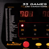 Arachnid E650 Free Standing Dartboard Cabinet Set, Rustic (E650FSRT-BK2) Arachnid