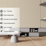 5 Pack Acoustic Panels,47.2x23.6x0.4 inch Acoustical Wall Panels,Large Soundproof Panels,Self-Adhesive Sound proof panels for walls,Acoustic Treatment for Recording Studio&Office Vertical,Camel EVENRISING