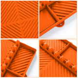 Griddle Mat Barbeque Grill Accessories Tools for Blackstone, Side Shelf Mat Grill Pad for Outdoor Grill Kitchen Counter Spatula Silicone Mat with Drip Pad for Kitchen, Cooking, Countertop (Orange) Find law