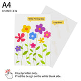 HTVRONT Heat Transfer Paper for T Shirts 20 Sheets, 8.5" X 11" Printable Heat Transfer Vinyl, Vivid Color & Durable Iron on Transfer Paper for Dark Fabric HTVRONT