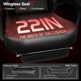 VITESSE Big and Tall Gaming Chair 400lb Weight Capacity with Footrest, Ergonomic Video Game Chair for Adults with Oversized Headrest and Lumbar Pillow, Computer Chair Gaming for Office VITESSE