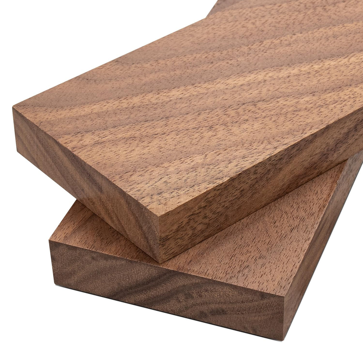 2 Pcs Walnut Wood Log Lumber Board Knife Handle Material, Square Turning BlanksHandle Plate for Instruments DIY Raw Wood Turning Blanks(5.1" x 2.3" x 0.5") Wislist