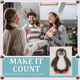 WEBEEDY DIY Penguin String Art Kit for Adult Beginners 3D Cute Animal String Art Crafts Kit,Arts Crafts Kit with Instruction and All Supplies,Home Wall Decorations Christmas Unique Women Gift WEBEEDY