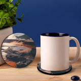 50 PCS Sublimation Coasters Blanks Bulk, 4x4 Inch Round Blank Cup Mat Rubber for Sublimation Transfer Heat Press Printing DIY Crafts ORJ