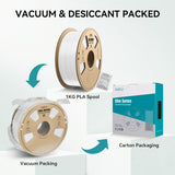 SUNLU Official Elite PETG Filament 1.75mm - 1kg(2.2lbs) Strong, Accurate 3D Printer Filament, 320 Meters, White YOOPAI