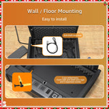 [ 20% Larger capacity ] Biometric Gun Safe for Handgun,Fingerprint Safe Box for Guns,Electronic Quick-Access Pistol Safe Nightstand hidden gun storage for Bedside Home Lock Box,Black XPEDITION