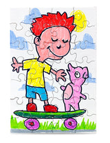 12 Blank Jigsaw Puzzles – 5.5 x 8 Inch, 28 Pieces Each – Hygloss DYI Party invites, Perfect for Decorating, Kids' Activities, Arts & Crafts or Party Favors - Puzzle Pieces to Draw On for Crafts Hygloss